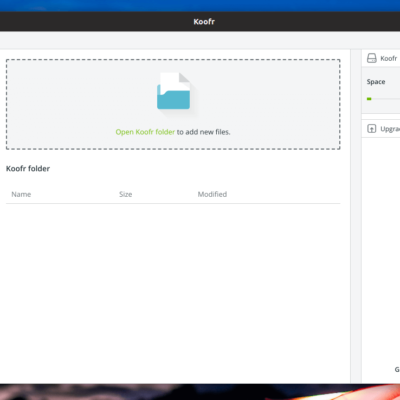 Koofr Ubuntu App