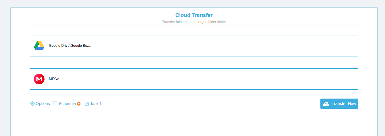 Setting up Cloud Transfer