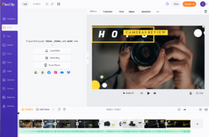 FlexClip Edit screen