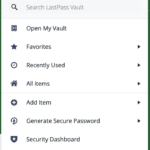 Leave LastPass Open My Vault